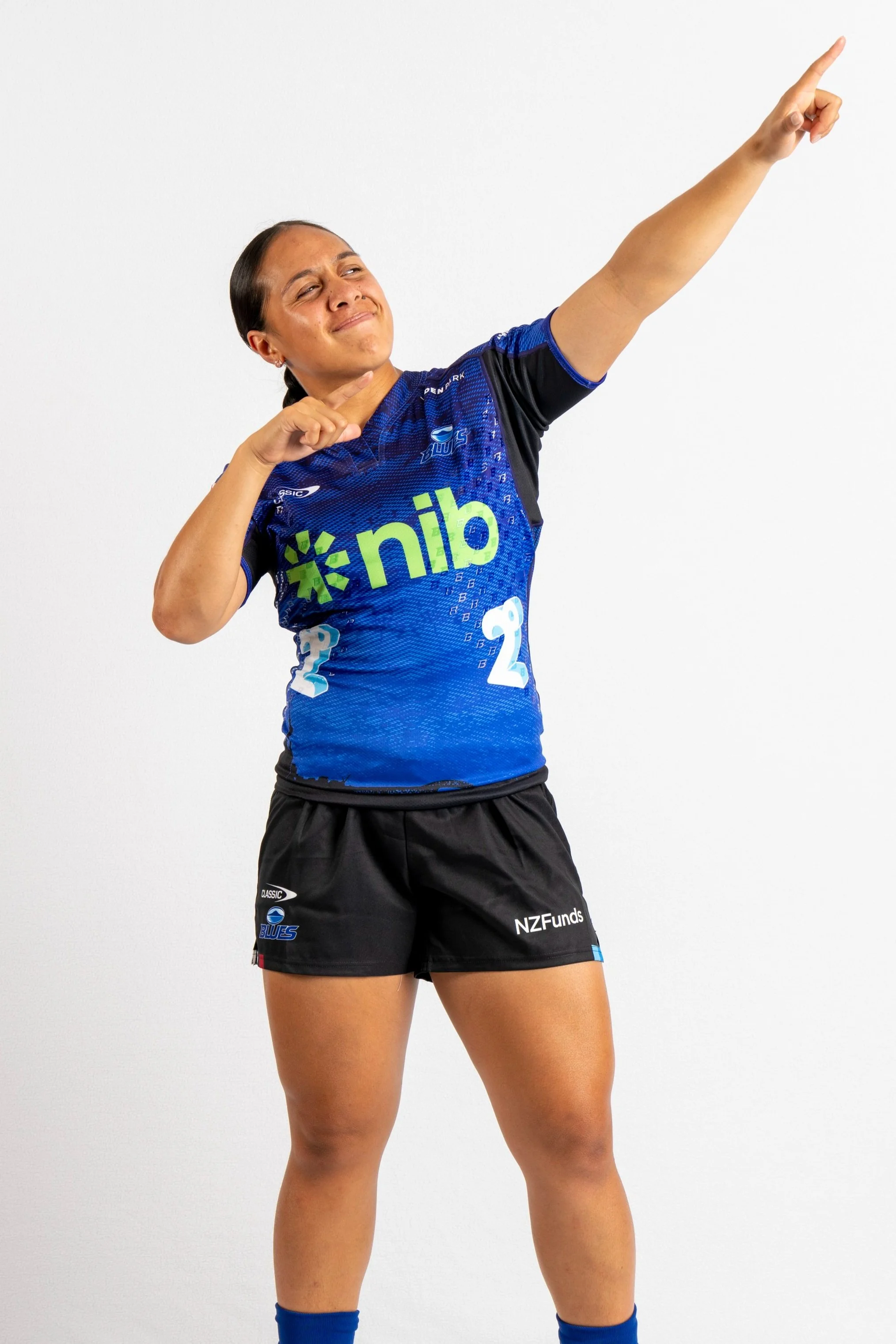 Bibiy】FRANCINE RUGBY TOP ネイビー